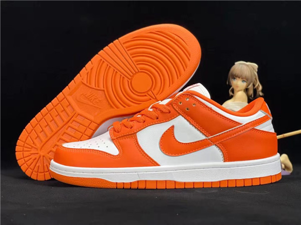 Men's Dunk Low SB White/Orange Shoes 0130 Men's Dunk Low SB White/Orange Shoes 0130